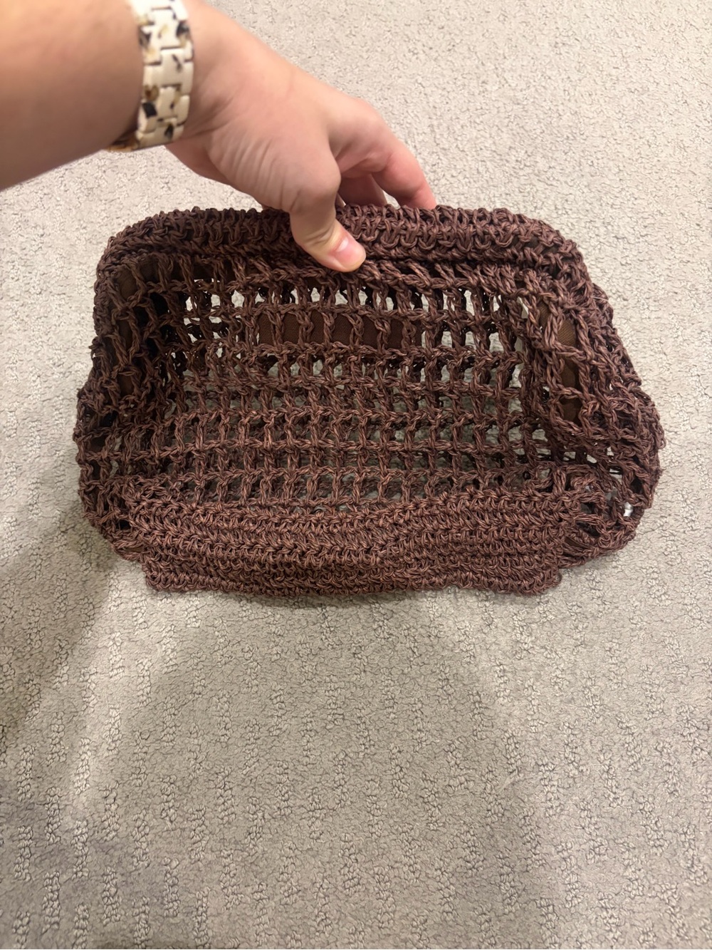 NWT Free People Sand Bound Clutch- Chocolate - Picture 5 of 7
